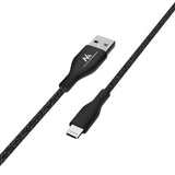 Maclean MCE845B MFi Cable Charging Data Transfer Fast Charge USB 2.4A Black 1m 5V 2.4A Nylon