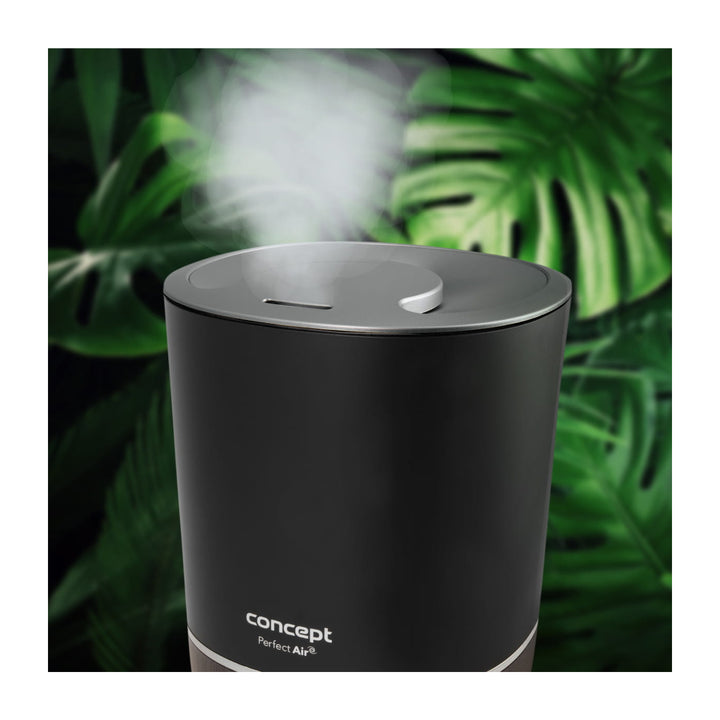 Foirfe Aer-humidifier Aromatherapy Diffuser 4 lítear 3 leibhéil déine gaile Oiriúnach do sheomraí suas le 30 m2 (Dubh)