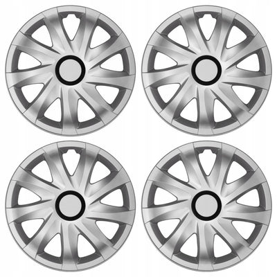 NRM 14" Hubcaps Wheel Covers Trims Silver 4 PCS Set ABS Durable Resistant