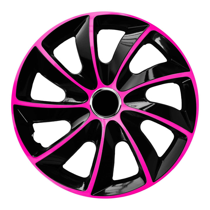 NRM EXTRA STIG PINK BLACK Pink/Black 15" hubcaps 4 pieces