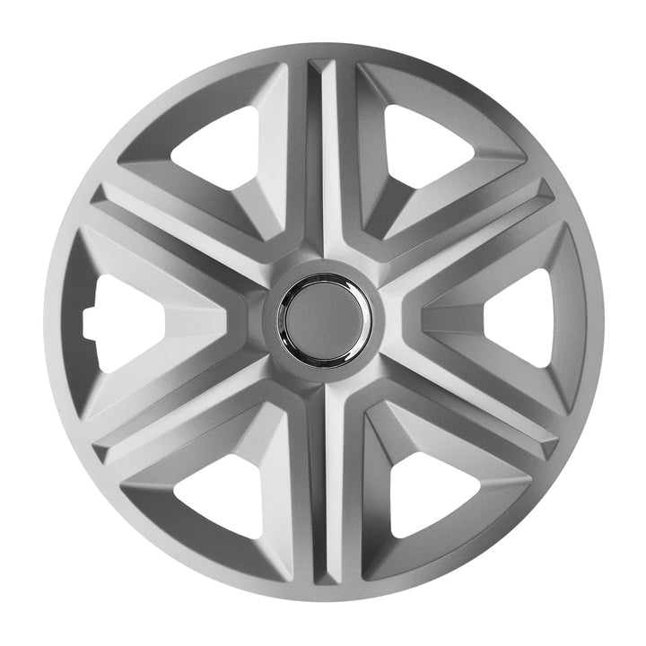 NRM FAST Silver 16" Set of 4 Hub Caps Wheel Covers 16" Silver Varnish