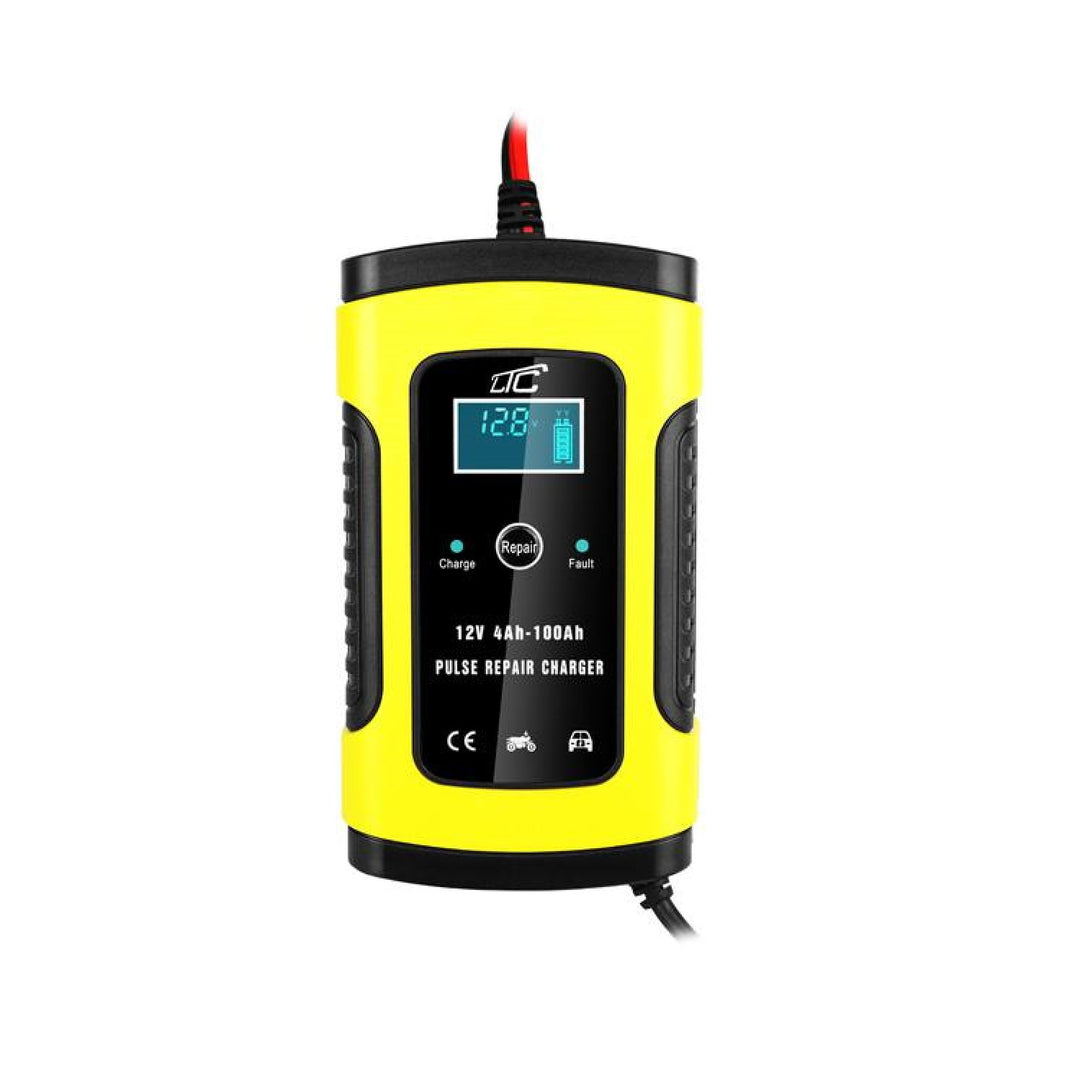 LAMEX LX1206 Deisiúchán Pulse Battery Charger Uathoibríoch Car 12V 6A Cadhnraí LCD Taispeáin