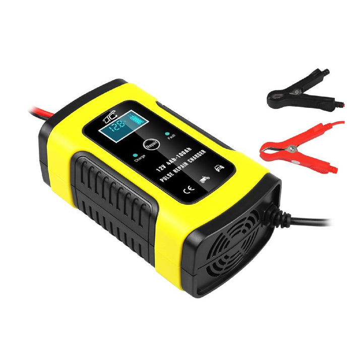 LAMEX LX1206 Deisiúchán Pulse Battery Charger Uathoibríoch Car 12V 6A Cadhnraí LCD Taispeáin