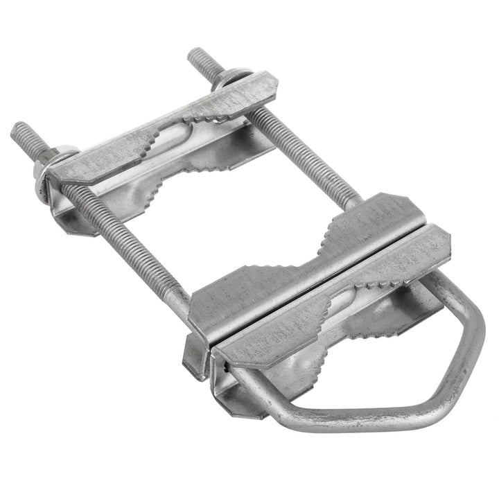 Clamp Crann Antenna Maclean MCTV-921 ar feadh suas le 2 chrann Galvanized Cruach V Bolt