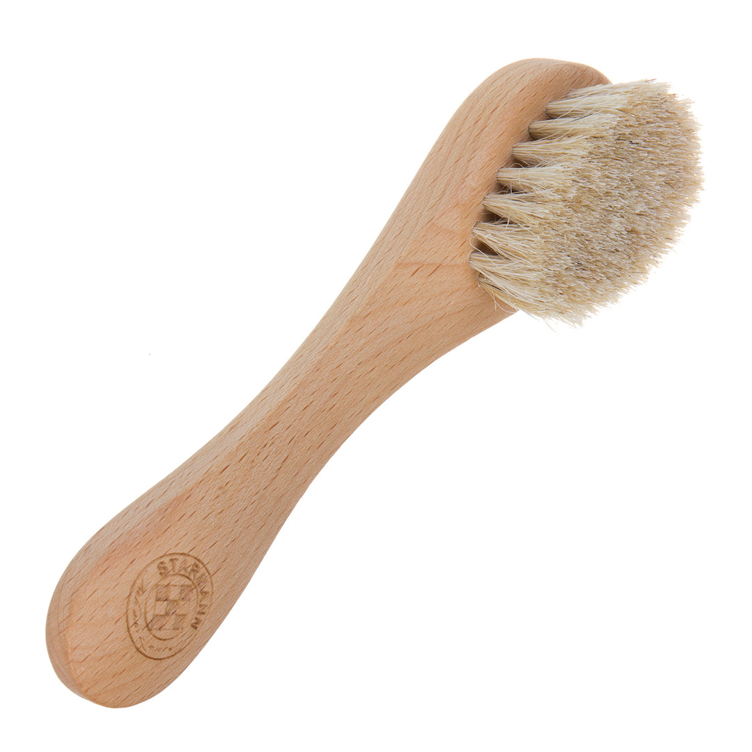 Facial Brush Face Dry Massage Skin Horse Hair Cleansing Beech Wood Exfoliating