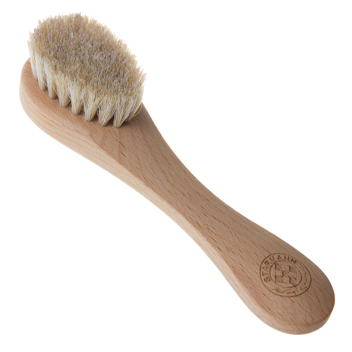 Facial Brush Face Dry Massage Skin Horse Hair Cleansing Beech Wood Exfoliating