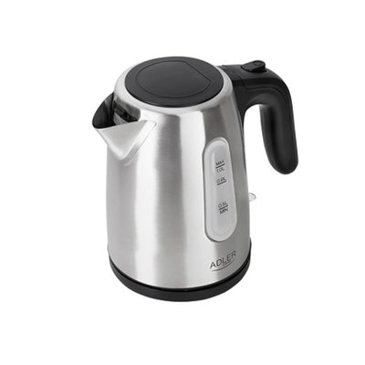 Adler AD1273 Electric Kettle 1L 1200W Stainless Steel Indicator Light Swivel Base Auto Shut-Off (EU PLUG)