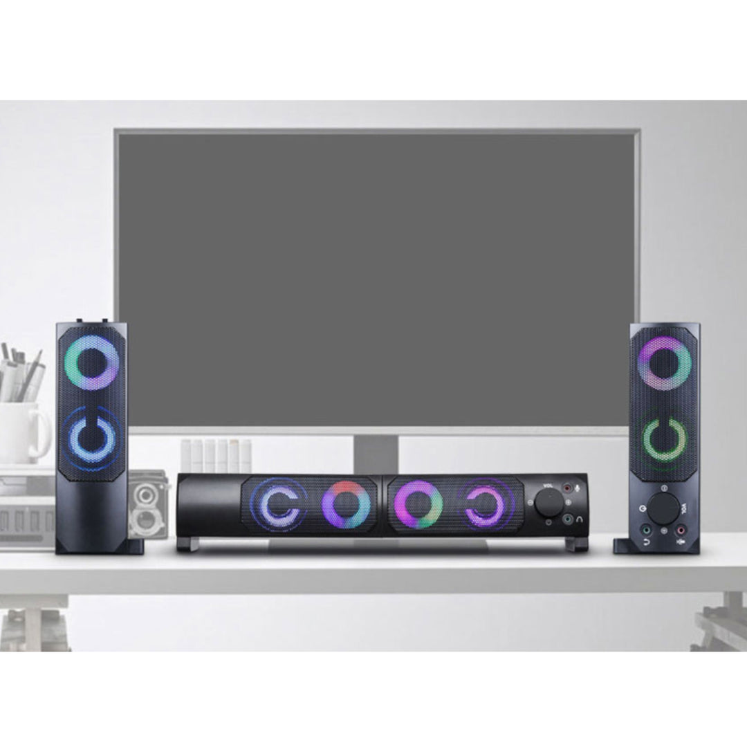 Computer speakers 2.0 soundbar Blow MS-28 multicolor RGB LED backlight