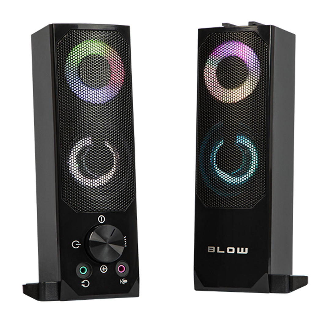 Computer speakers 2.0 soundbar Blow MS-28 multicolor RGB LED backlight