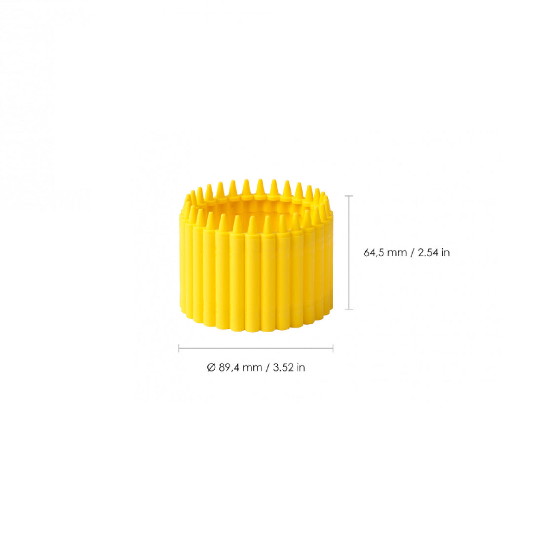 Crayola Round Crayon Holder Yellow