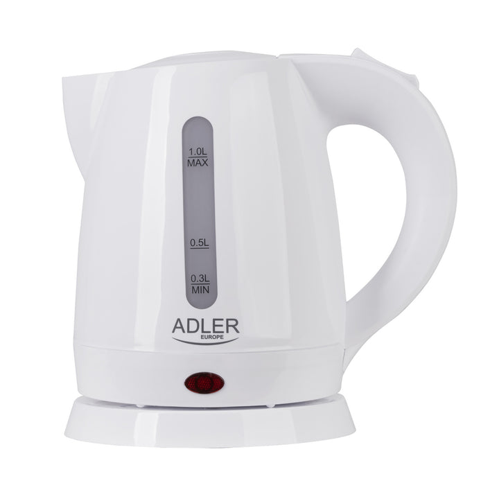 Plastic kettle 1,0L 1600W Adler AD 1272 white color