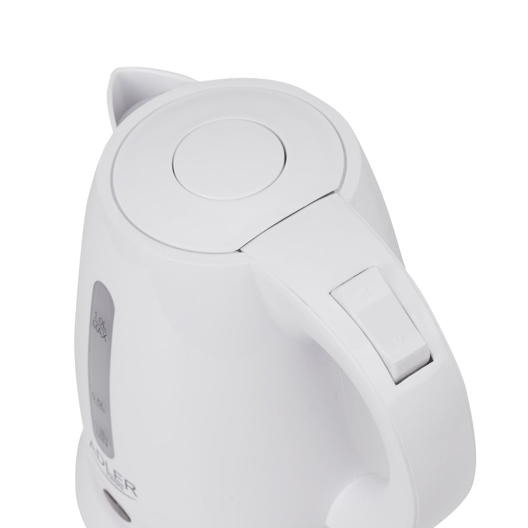 Plastic kettle 1,0L 1600W Adler AD 1272 white color