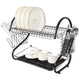 Dish drying rack Maestro MR-1025-53-BLACK two-level 53cm wide