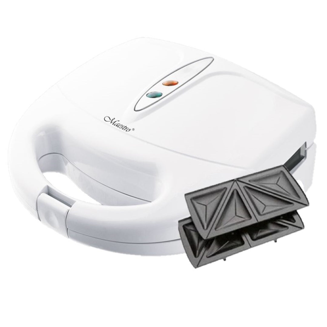 Sandwich Maker Electric Toaster for Standard Toast 4 Triangle Slices Indicator Lights 750W