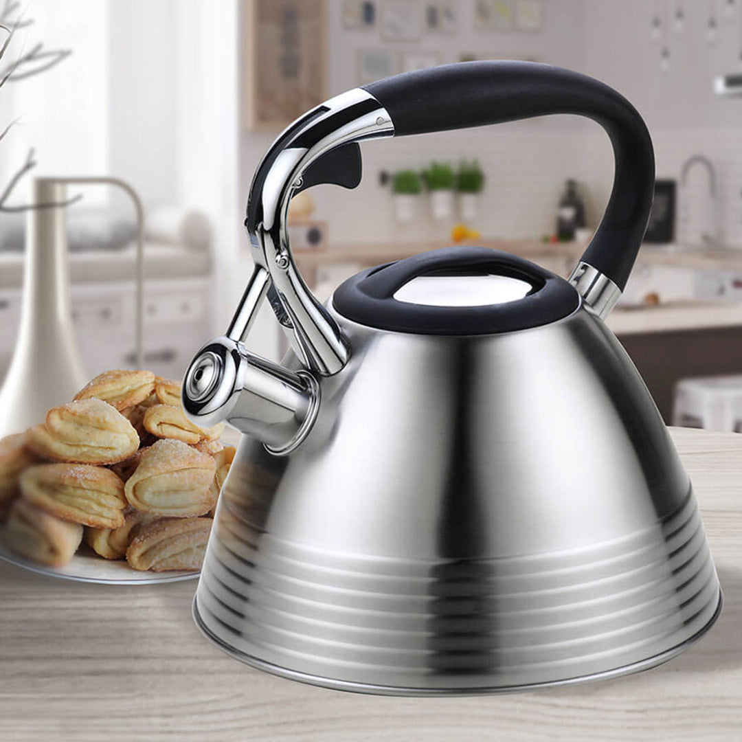 Kettle Lid Whistle 3L Stainless Steel All Stove Gas Electric Induction Dishwasher Safe