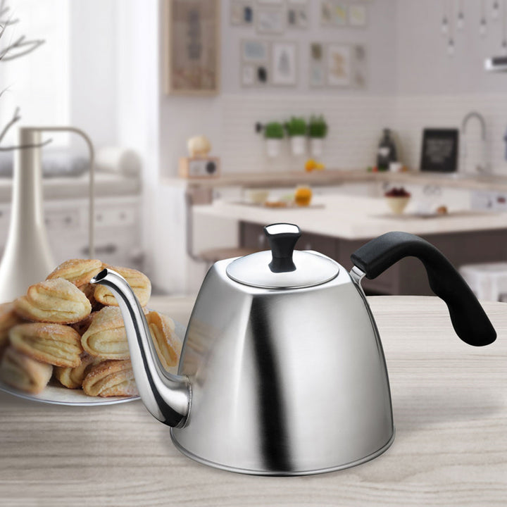 Teapot Kettle Luibheanna Tae Strainer 1.1L Gach Cócaire Ionduchtúcháin Gáis Cruach Dhosmálta