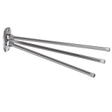 Universal Bathroom Kitchen Towel Rail with 3 Movable Arms 45cm Chrome
