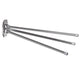 Universal Bathroom Kitchen Towel Rail with 3 Movable Arms 45cm Chrome