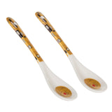 Queen Isabell Kiss by Gustav Klimt Set of 2 350ml Porclain Mugs with Spoons for Grandma Gift