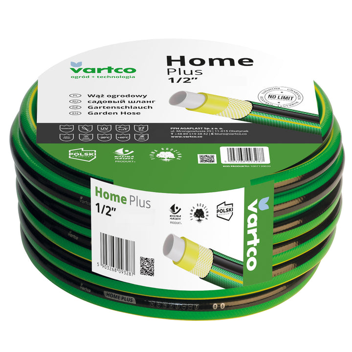 4 Ply Water Hose Anti Twist Garden Hose Garden Watering Flexible Flexible Hose Polyester Cross Braid UV Resistant 27 Bar 1/2" 30m