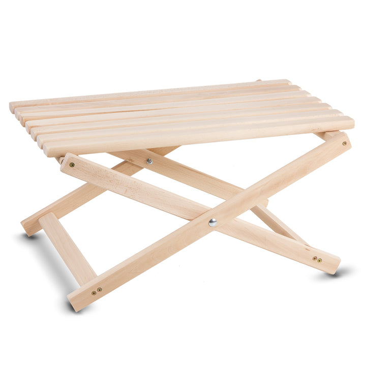 Wood OK Beech Wood Folding Coffee Table Side Table Perfect for Balcony, Terrace, Beach, Outdoor, Picnic