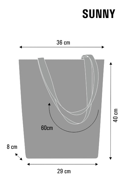 Mála gualainn grianmhar le zipper mban siopa 36x40 cm (oireann A4) mála tote mála fabraice le móitíf Nero