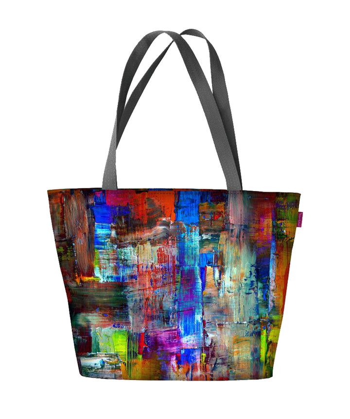 Mála ghualainn Holi le zipper mban shopper Oiriúnach do mhála tote A4 le móitíf Paint