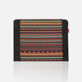 Laptop sleeve for an 11-inch notebook, made of eco-friendly felt, with an Aztec print