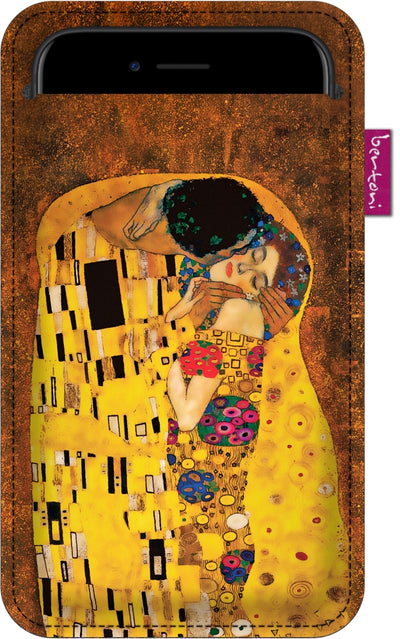Felt cell phone case cell phone case 105x175 mm protective cover Kiss.