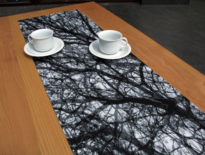 Table runner table ribbon felt tablecloth with pattern table decoration easy care 95 x 33 cm Serenity