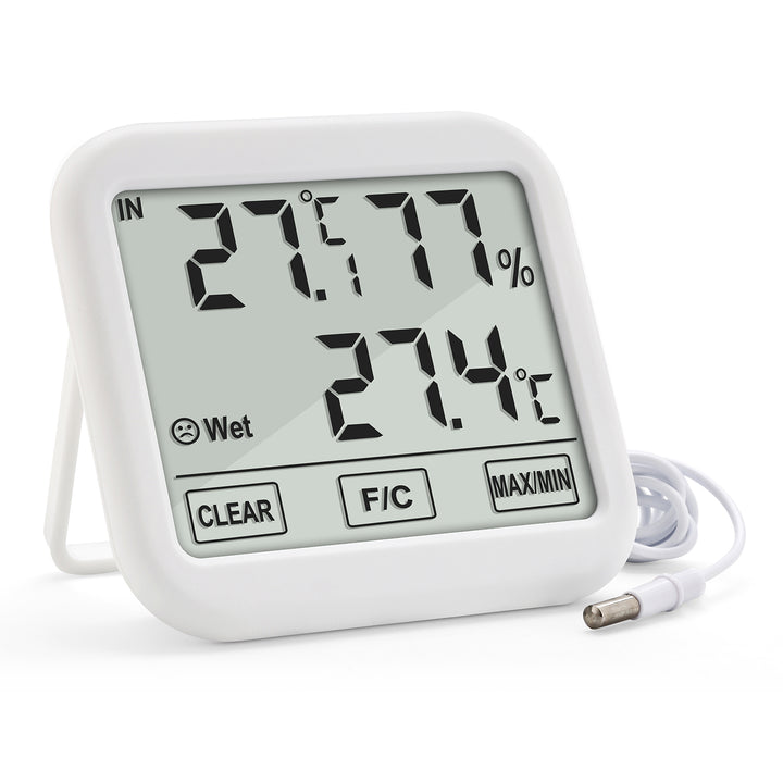 Weather Station Thermometer Hygrometer Indoor Outdoor Temperature Humidity