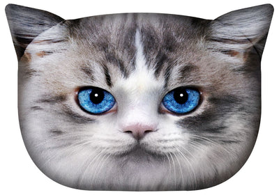 Bertoni Cat Luna decorative pillow 30x45 cm, velour, cat print, anti-allergenic insert
