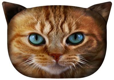 Bertoni Cat Benek decorative pillow 30x45 cm, velour, cat print, anti-allergenic insert
