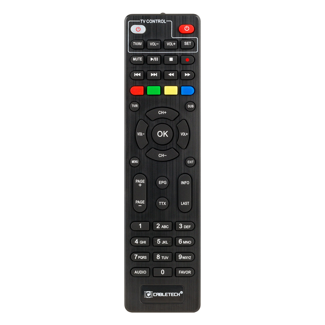 Tiúnóir Teilifíse Digiteach HEVC H.265 DVB-T2 HDMI Taifeadán PVR Iomlán HD SCART USB EPG