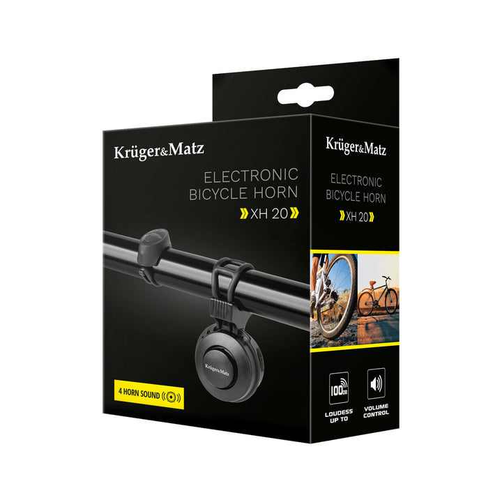 Kruger&Matz Electric XH20 Bicycle Bell Waterproof Volume up to 100 dB Charging by USB