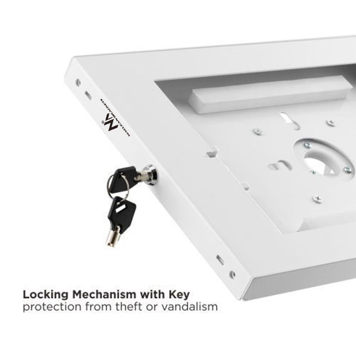 Maclean MC-474W Tablet Advertising Wall Mount Monitor Arm VESA Display Anti Theft with Lock 9.7"-11" iPad iPad Air iPad Pro Samsung Galaxy Tab A Tab A7 Tab S6 Lite