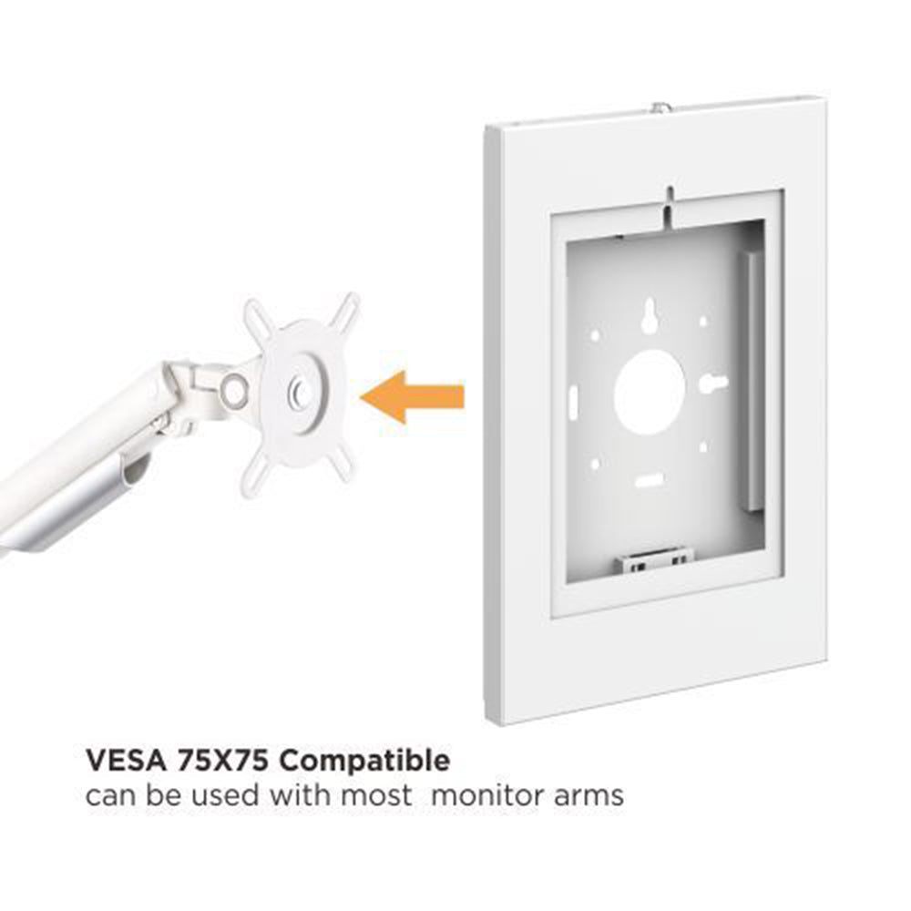 Maclean MC-474W Tablet Advertising Wall Mount Monitor Arm VESA Display Anti Theft with Lock 9.7"-11" iPad iPad Air iPad Pro Samsung Galaxy Tab A Tab A7 Tab S6 Lite