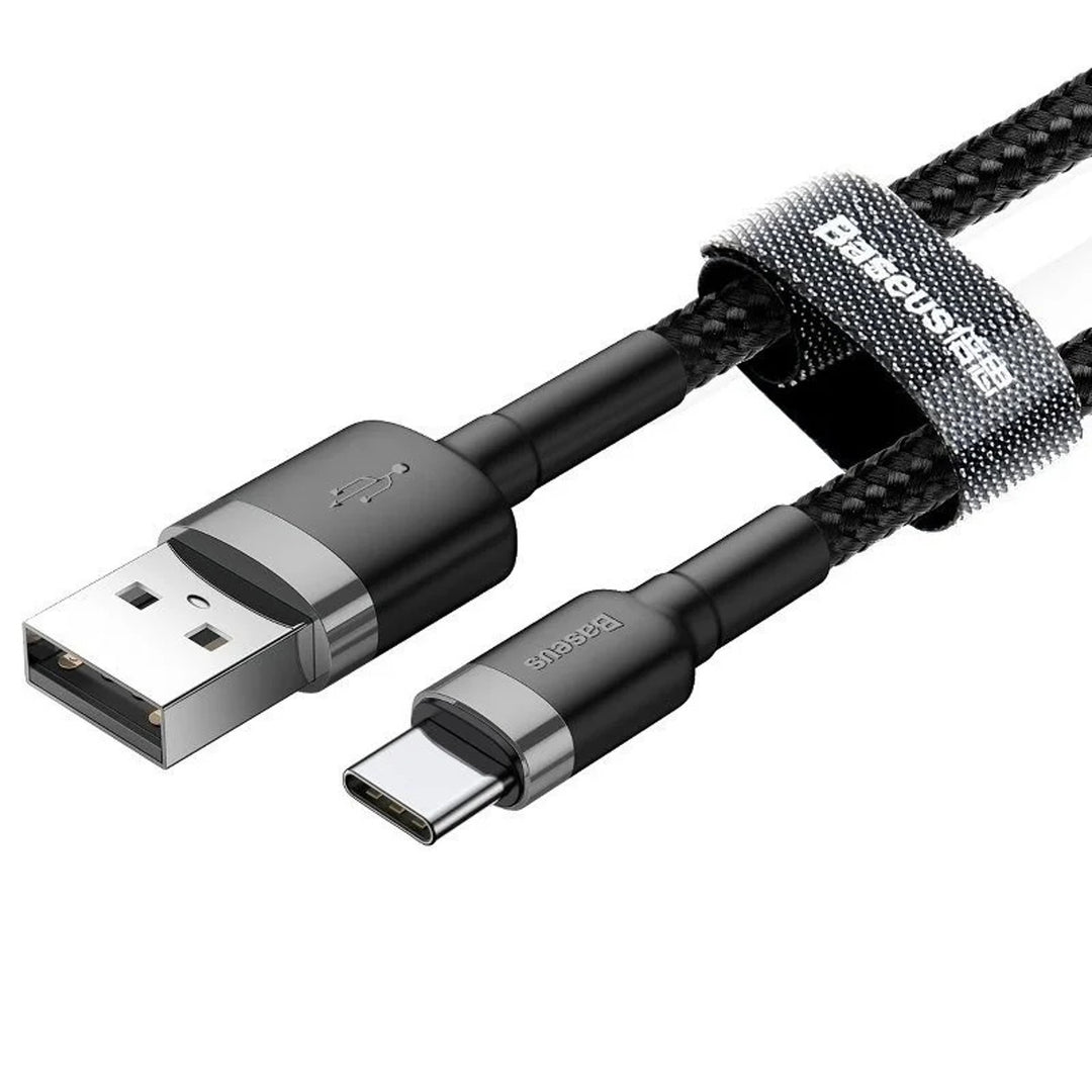 USB A plug - USB-C plug cable 1m CATKLF-BG1 black Baseus