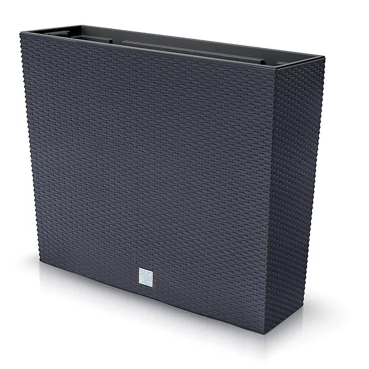 Tall Trough Planter Flower Pot Rattan Design Prosperplast Rato Case Grey Anthracite