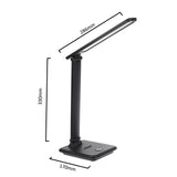 Maclean LED desk lamp, max. 9W, 220-240V AC, color changeable, dimmable, 450lm, MCE614 B