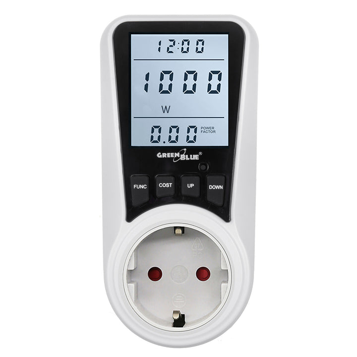 Energy Cost Meter Electricity Consumption Electricity Cost Meter Schuko Watt Meter