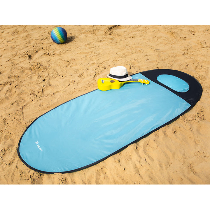 Beach Mat Blanket Picnic Allamuigh Yoga Uiscedhíonach Foldable Inaistrithe Lightweight Mála