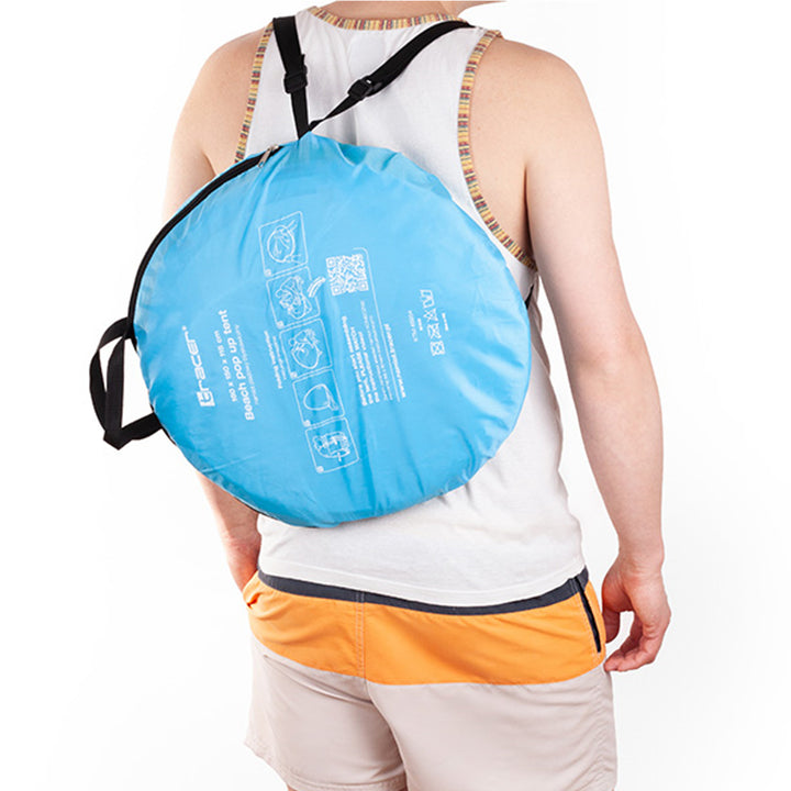 Beach Tent Instant Pop Up Tent Beach Shell Camping Tent Automatic Portable Throw Tent Outdoor 160 x 150 x 115cm