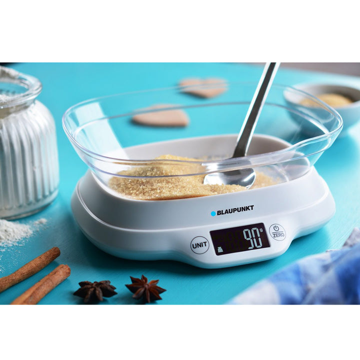 Blaupunkt FKS501 Digital Kitchen Scale with 1.2 liter Removable Bowl up to 5kg Touch Buttons Digital Scale