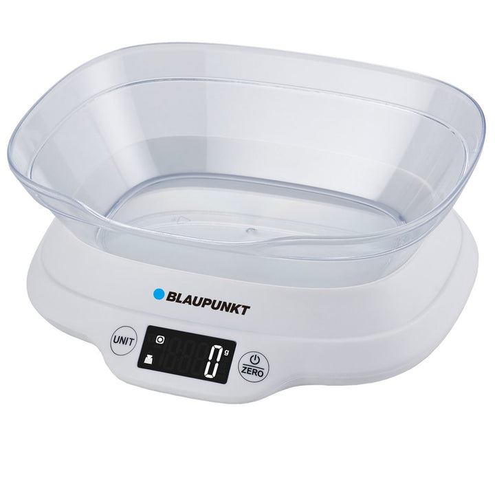 Blaupunkt FKS501 Digital Kitchen Scale with 1.2 liter Removable Bowl up to 5kg Touch Buttons Digital Scale