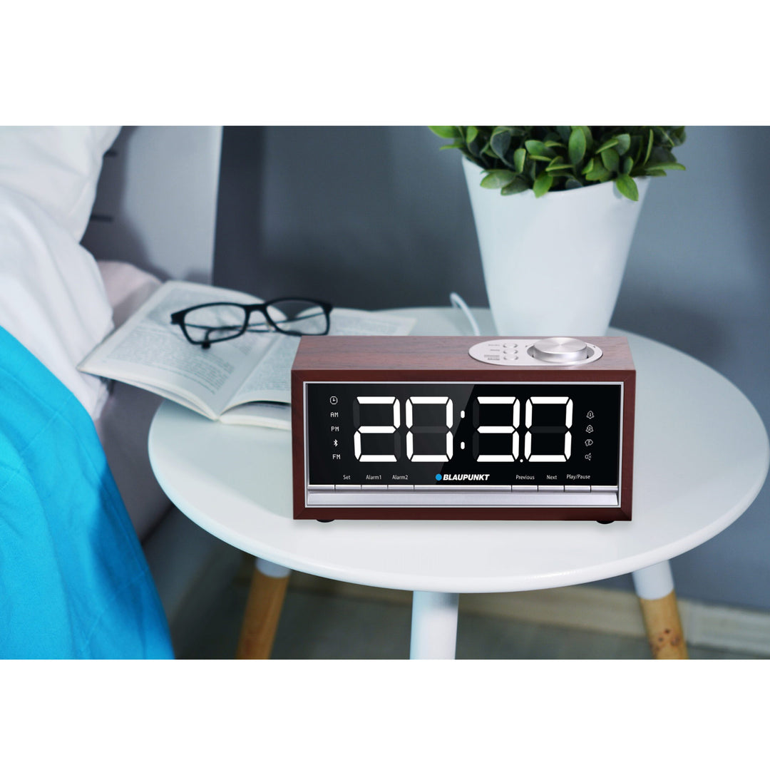 Radio Alarm Clock Bluetooth FM PLL LED Display Blaupunkt Wireless 5V 1.2A