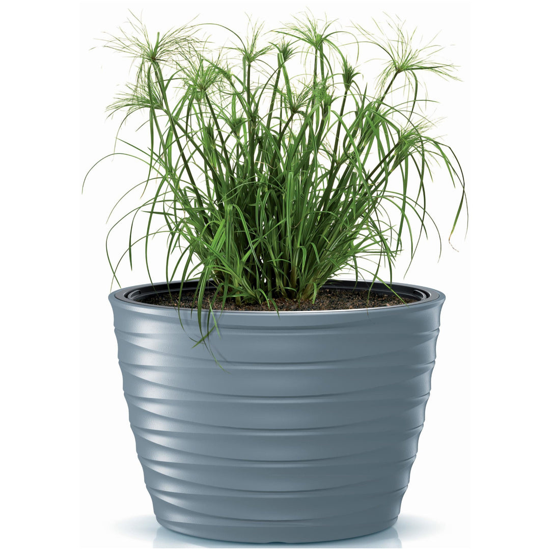 Prosperplast Freze DBFEE600-443U oval flower pot with insert - light grey