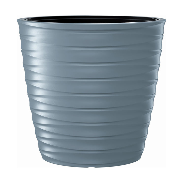 Prosperplast Freze oval flower pot with insert DPFEE600-443U - light grey color