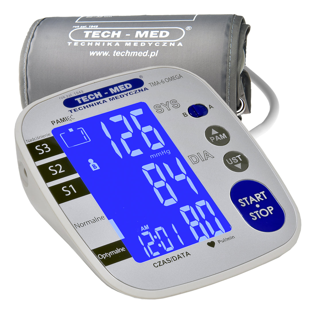 Electronic Blood Pressure Monitor LCD Display 3G-MWI Measuring Technology Universal Arm Cuff