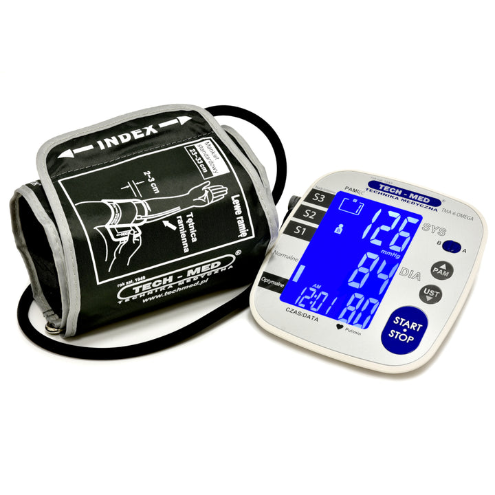 Electronic Blood Pressure Monitor LCD Display 3G-MWI Measuring Technology Universal Arm Cuff